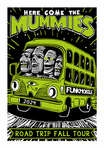 Road Trip Tour Linocut Poster